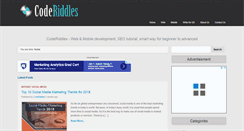Desktop Screenshot of coderiddles.com